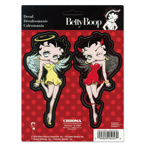 楽天市場 ベティ ブープ Betty Boop Stick Onz デカール ステッカー Betty Boop Devil Angel Mooneyes