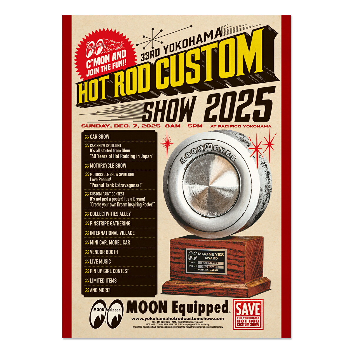 楽天市場】ムーンアイズ 30th Anniv. HOT ROD CUSTOM SHOW 2022