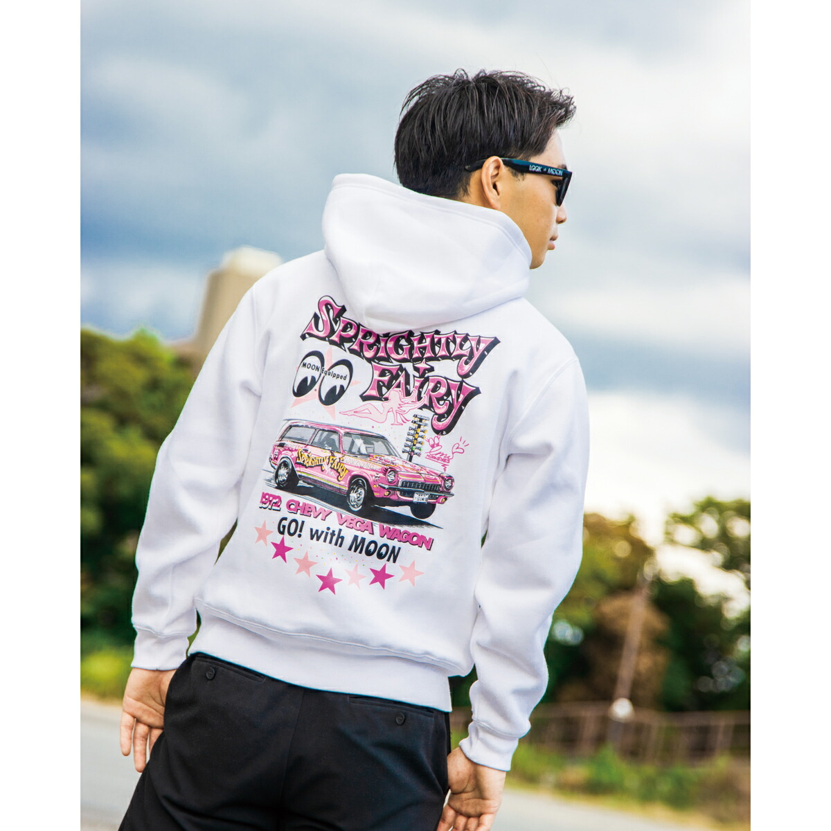 楽天市場】ムーンアイズ パーカー アイボールチェッカーライン プル