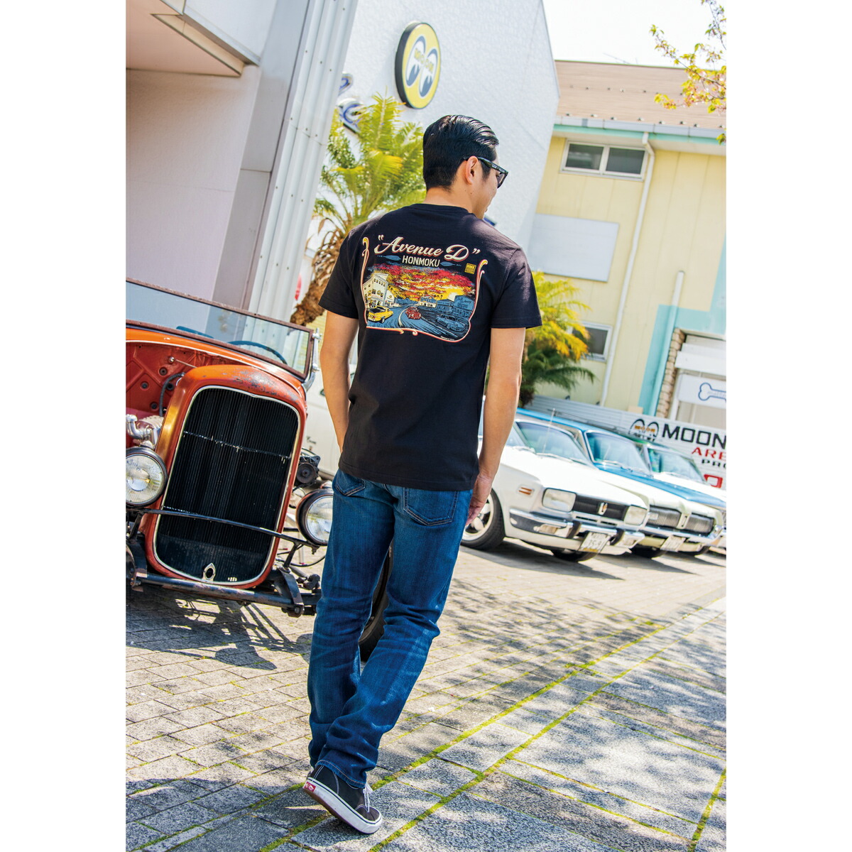 ムーンアイズ Bonneville #9009 Tシャツ MOONEYES ムーンアイズ Bonneville #9009 Tシャツ : MOONEYES