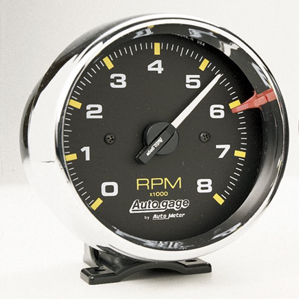 楽天市場 オートゲージ 8000rpm タコメーター 4 6 8気筒用クローム メッキ Mooneyes