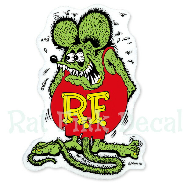 楽天市場】Rat Fink (ラット フィンク) Made in USA ステッカー 9 × 5.7cm : MOONEYES