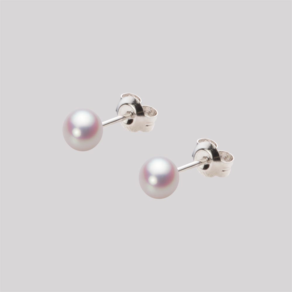 ベビーパール ピアス あこや真珠 4.5mm アコヤ 真珠 ピアス Pt900 プラチナ レディース HA00045B11WPNPA04P ムーンレーベル Moon Label|Moon Label 大月真珠 Online Shop