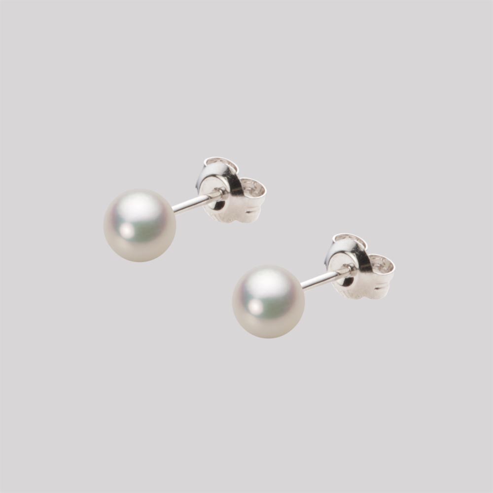ベビーパール ピアス あこや真珠 5.0mm アコヤ 真珠 ピアス Pt900 プラチナ レディース HA00050R11CW0PA04P ムーンレーベル Moon Label