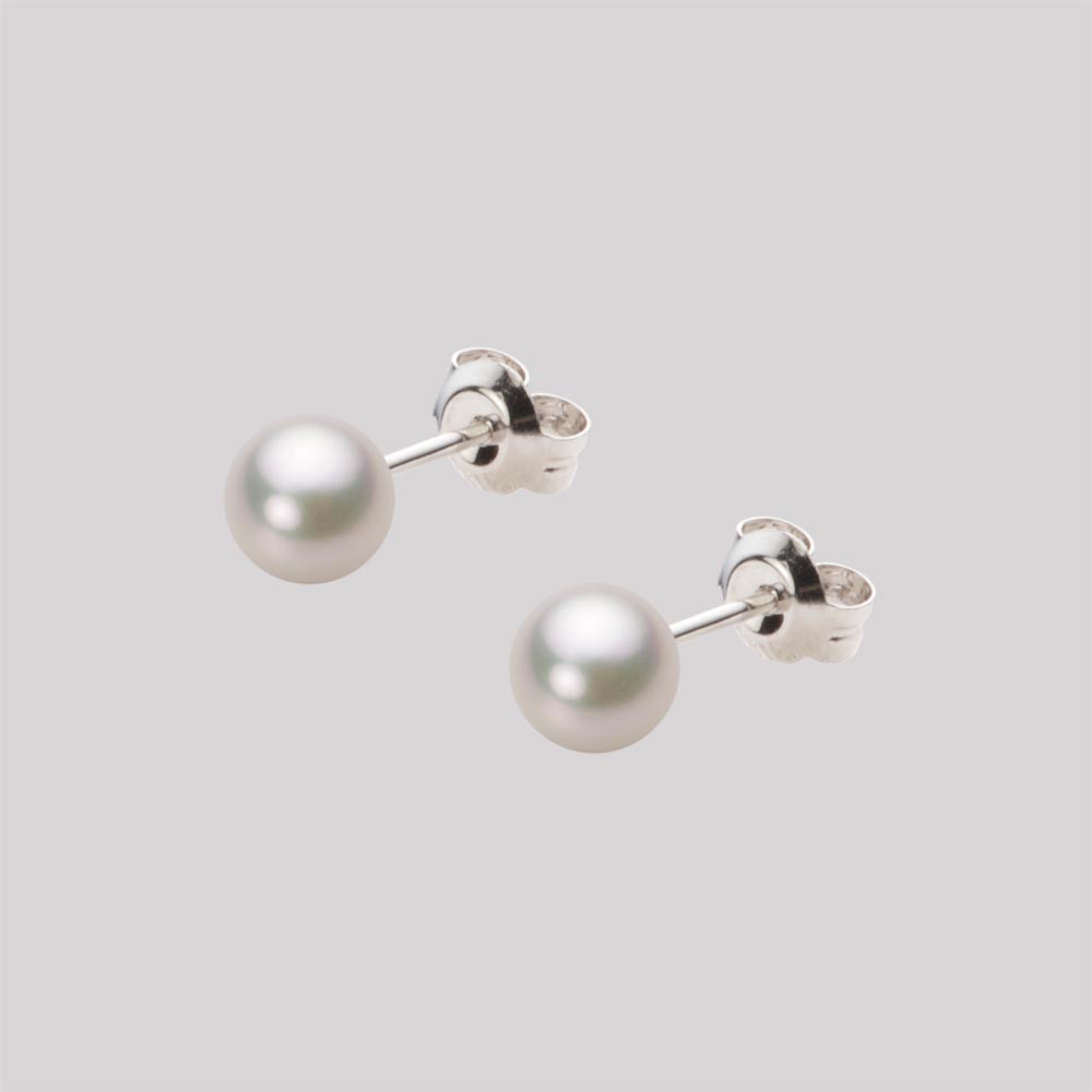 ベビーパール ピアス あこや真珠 5.0mm アコヤ 真珠 ピアス Pt900 プラチナ レディース HA00050R13CW0PA04P ムーンレーベル Moon Label