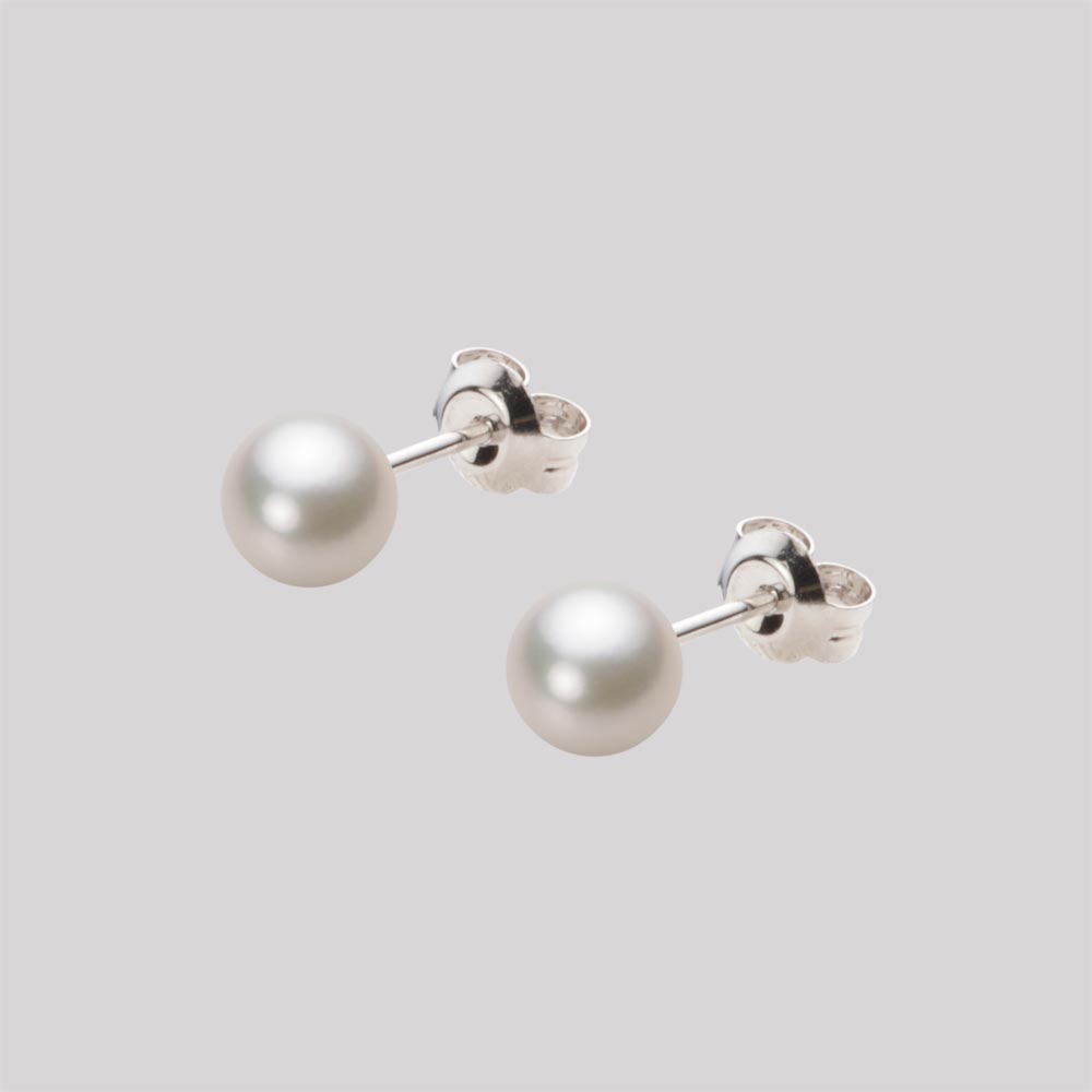 ベビーパール ピアス あこや真珠 5.5mm アコヤ 真珠 ピアス Pt900 プラチナ レディース HA00055R13CW0PA04P ムーンレーベル Moon Label