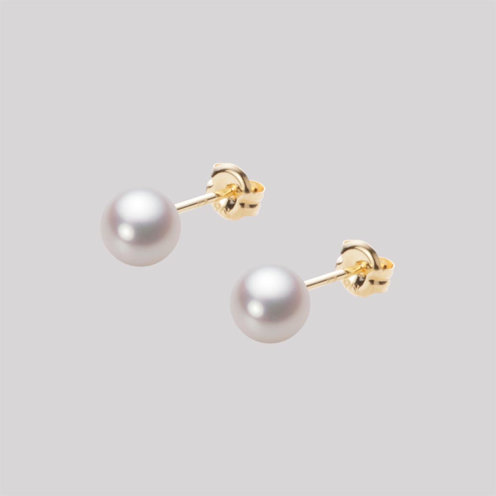 ベビーパール ピアス あこや真珠 5.5mm アコヤ 真珠 ピアス K18 イエローゴールド 18金 レディース HA00055R13WPNPA03Y ムーンレーベル Moon Label｜Moon Label　大月真珠 Online Shop