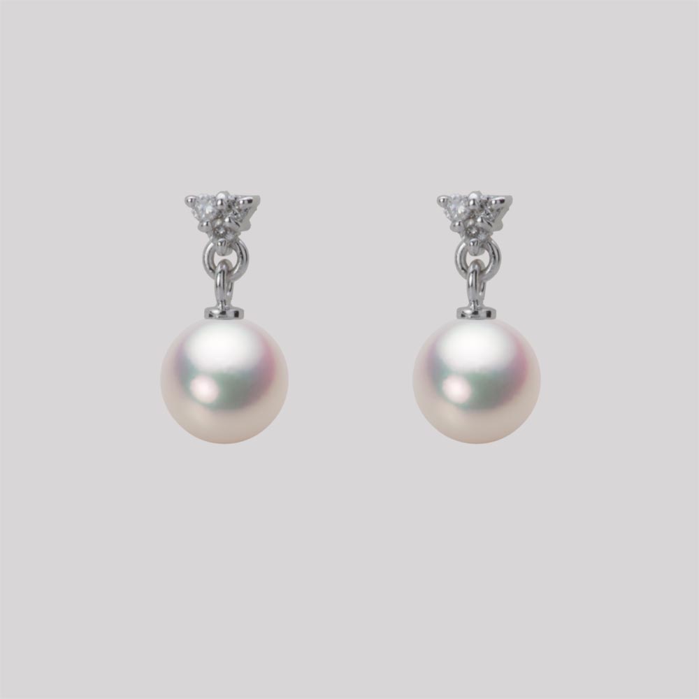 パール ピアス あこや真珠 6.0mm アコヤ 真珠 ピアス K18WG ホワイトゴールド レディース HA00060R11WPG617W0 ムーンレーベル Moon Label|Moon Label 大月真珠 Online Shop
