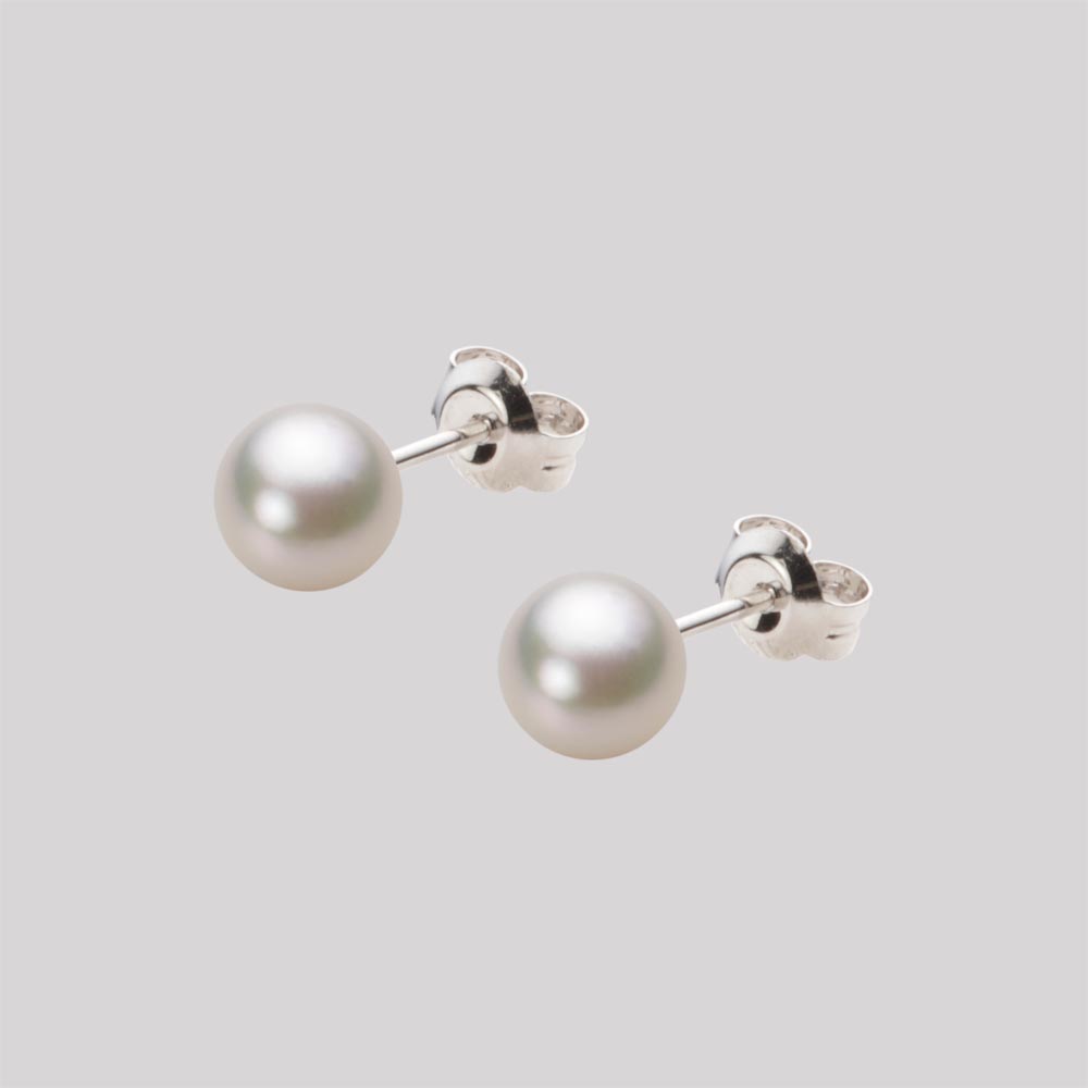 パール ピアス あこや真珠 6.0mm アコヤ 真珠 ピアス Pt900 プラチナ レディース HA00060R13CW0PA04P ムーンレーベル Moon Label