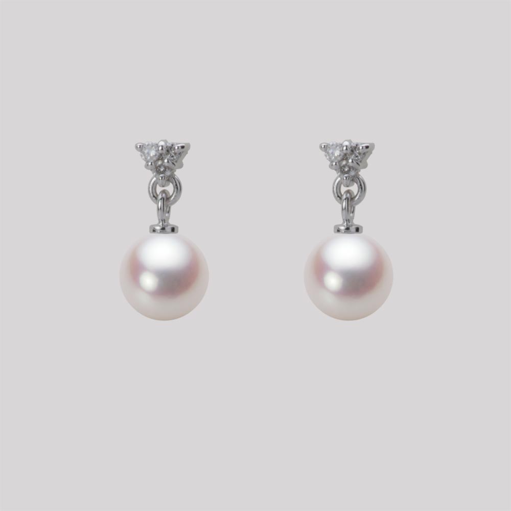パール ピアス あこや真珠 6.0mm アコヤ 真珠 ピアス K18WG ホワイトゴールド レディース HA00060R13WPN617W0 ムーンレーベル Moon Label｜Moon Label　大月真珠 Online Shop