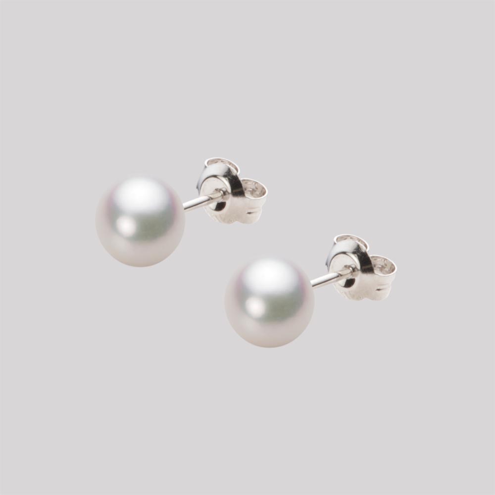 パール ピアス あこや真珠 6.0mm アコヤ 真珠 ピアス Pt900 プラチナ レディース HA00060B13WPGPA04P ムーンレーベル Moon Label