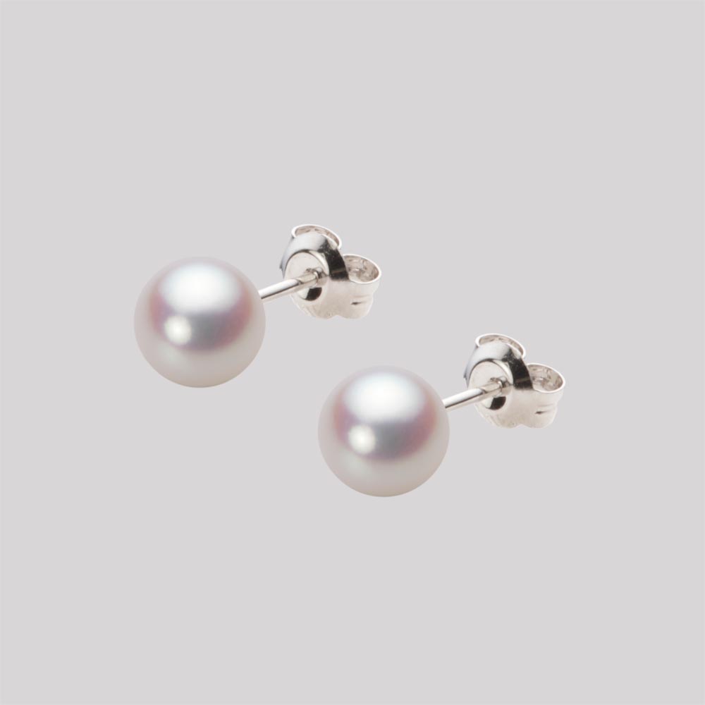 パール ピアス あこや真珠 6.5mm アコヤ 真珠 ピアス Pt900 プラチナ レディース HA00065R12WPNPA04P ムーンレーベル Moon Label|Moon Label 大月真珠 Online Shop