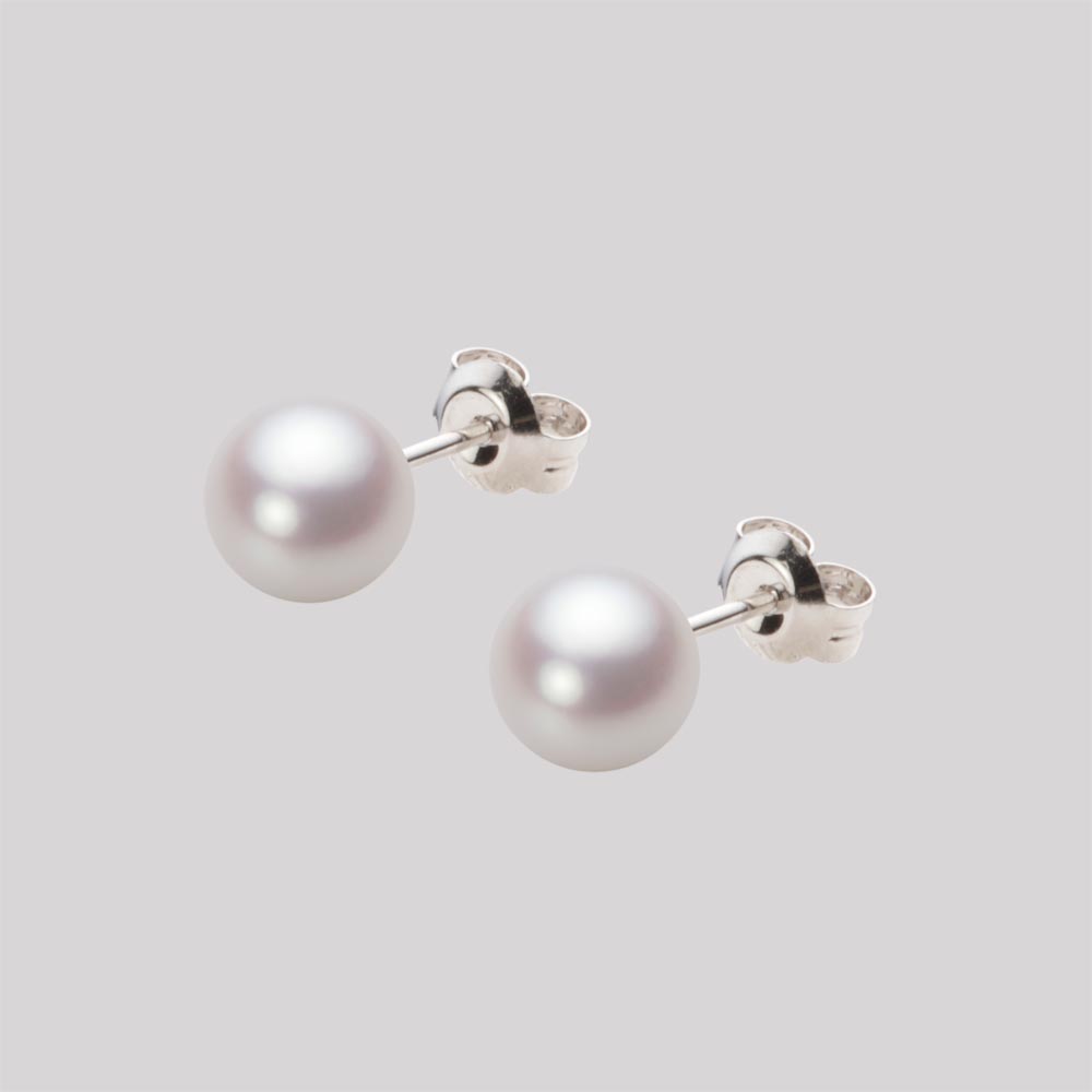 パール ピアス あこや真珠 6.5mm アコヤ 真珠 ピアス Pt900 プラチナ レディース HA00065R13WPNPA04P ムーンレーベル Moon Label