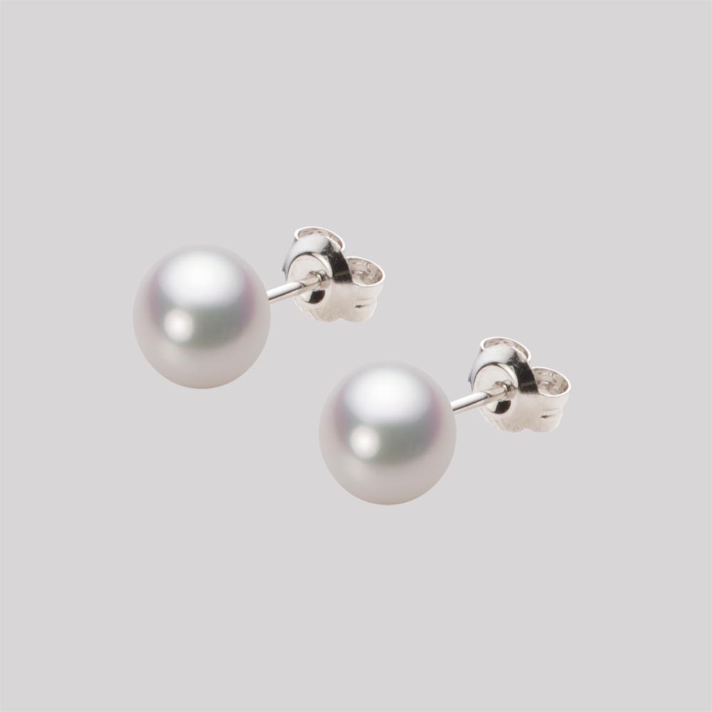 パール ピアス あこや真珠 6.5mm アコヤ 真珠 ピアス Pt900 プラチナ レディース HA00065B12WPGPA04P ムーンレーベル Moon Label