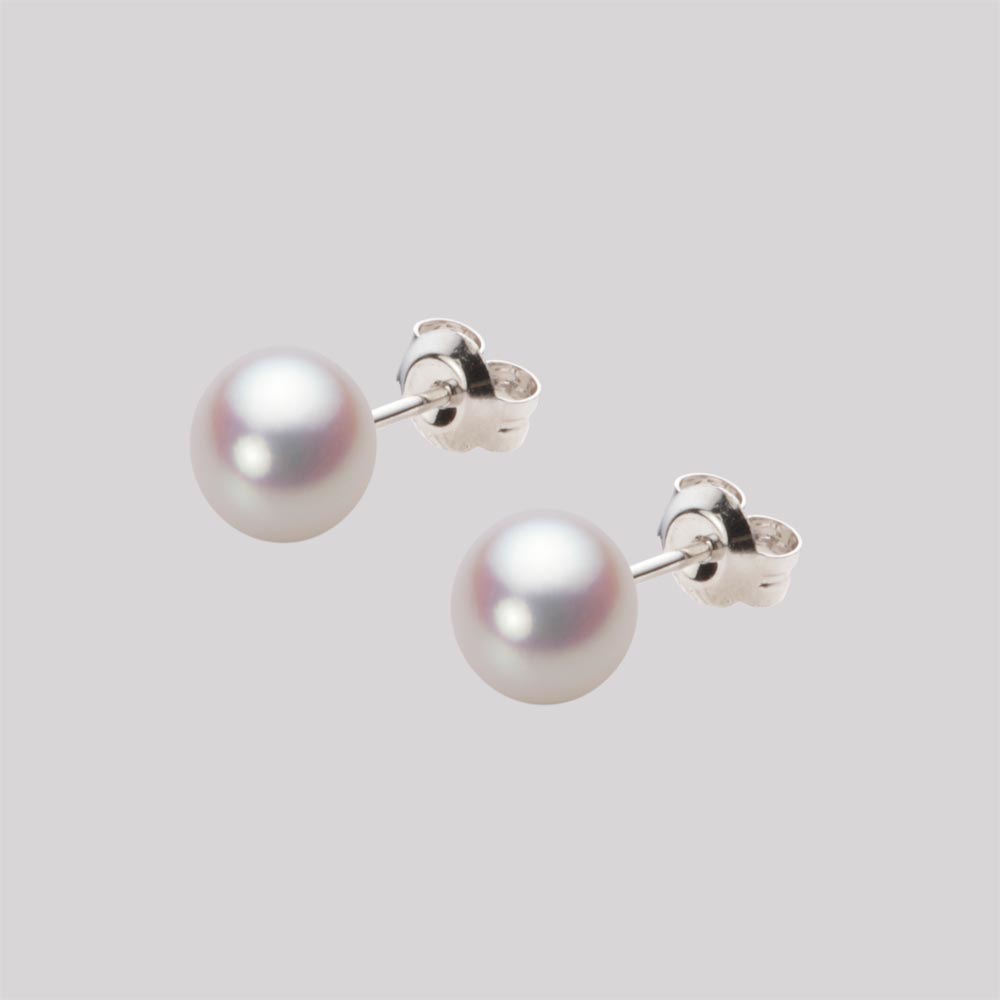 パール ピアス あこや真珠 6.5mm アコヤ 真珠 ピアス K14WG ホワイトゴールド レディース HA00065B12WPNPA02W ムーンレーベル Moon Label｜Moon Label　大月真珠 Online Shop