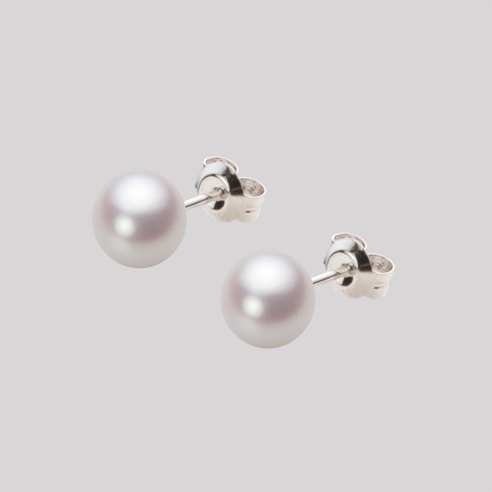 パール ピアス あこや真珠 6.5mm アコヤ 真珠 ピアス Pt900 プラチナ レディース HA00065B13WPNPA04P ムーンレーベル Moon Label|Moon Label 大月真珠 Online Shop