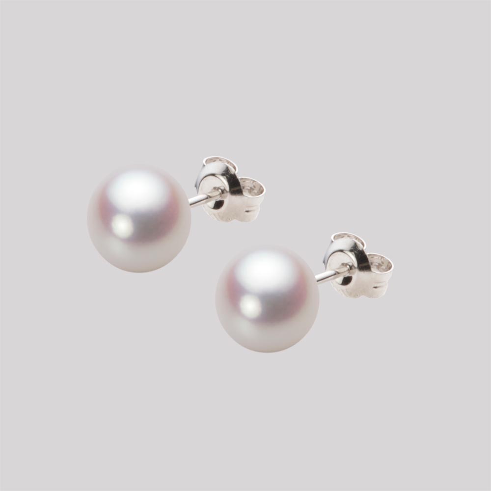 パール ピアス あこや真珠 7.0mm アコヤ 真珠 ピアス Pt900 プラチナ レディース HA00070B12WPNPA04P ムーンレーベル Moon Label