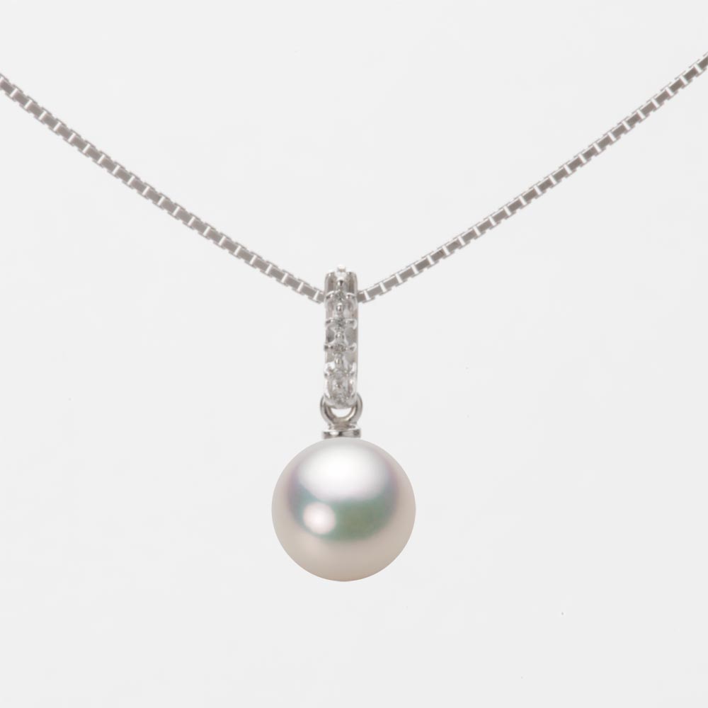 1797 美品❣️Pt900 あこや真珠7.5-8mm ネックレスペンダント LUXE あこや真珠 ペンダント8.5-9.0mm PT900/PT850 | あこや真珠ペンダント