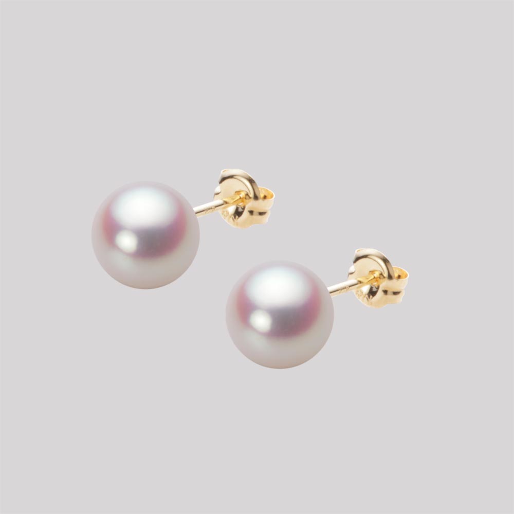 パール ピアス あこや真珠 7.0mm アコヤ 真珠 ピアス K18 イエローゴールド 18金 レディース HA00070R11WPNPA03Y ムーンレーベル Moon Label|Moon Label 大月真珠 Online Shop