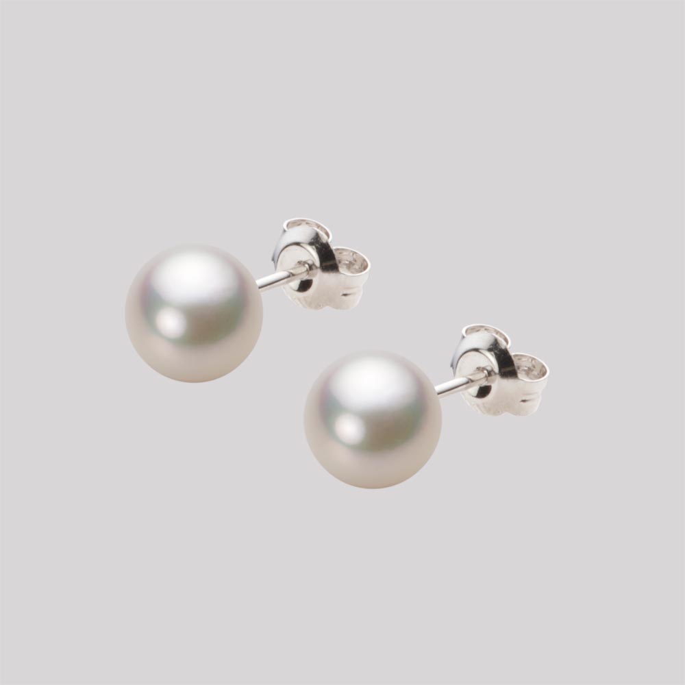 パール ピアス あこや真珠 7.0mm アコヤ 真珠 ピアス Pt900 プラチナ レディース HA00070R13CW0PA04P ムーンレーベル Moon Label
