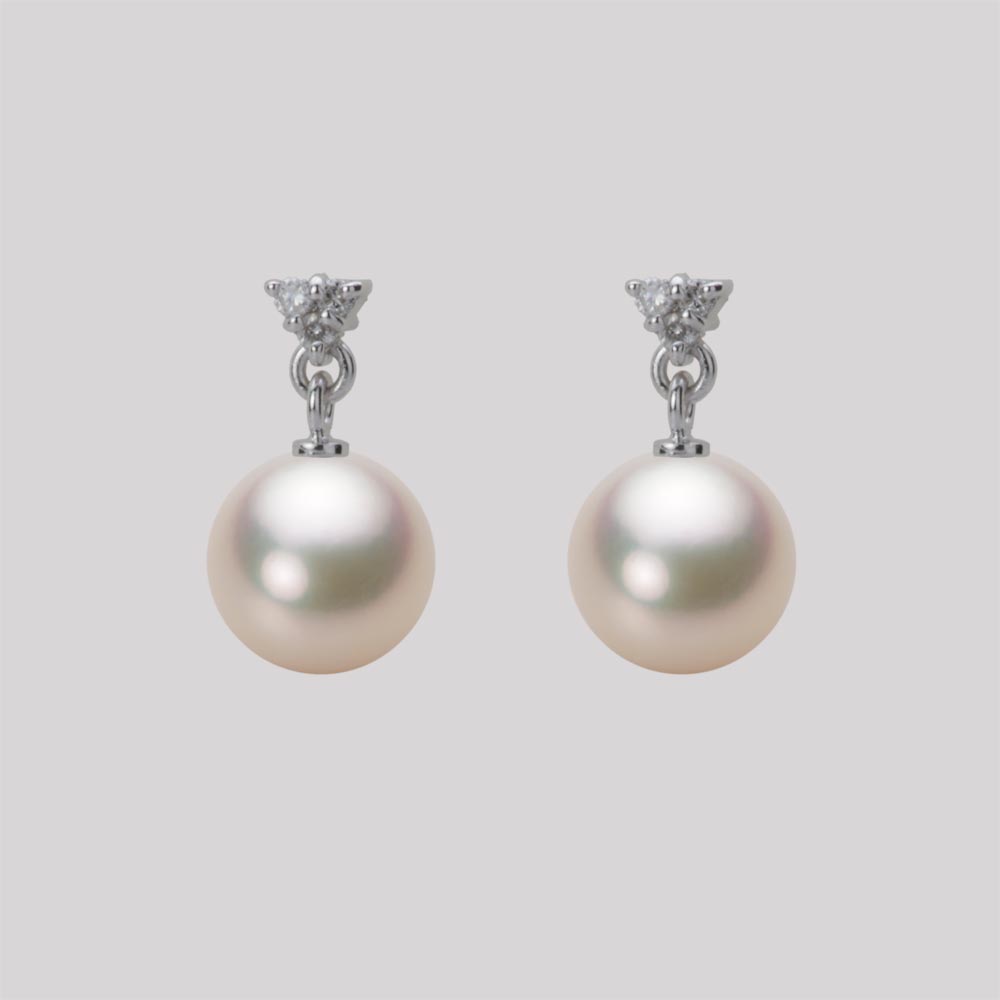 パール ピアス あこや真珠 7.5mm アコヤ 真珠 ピアス K18WG ホワイトゴールド レディース HA00075R11CG0617W0 ムーンレーベル Moon Label|Moon Label 大月真珠 Online Shop