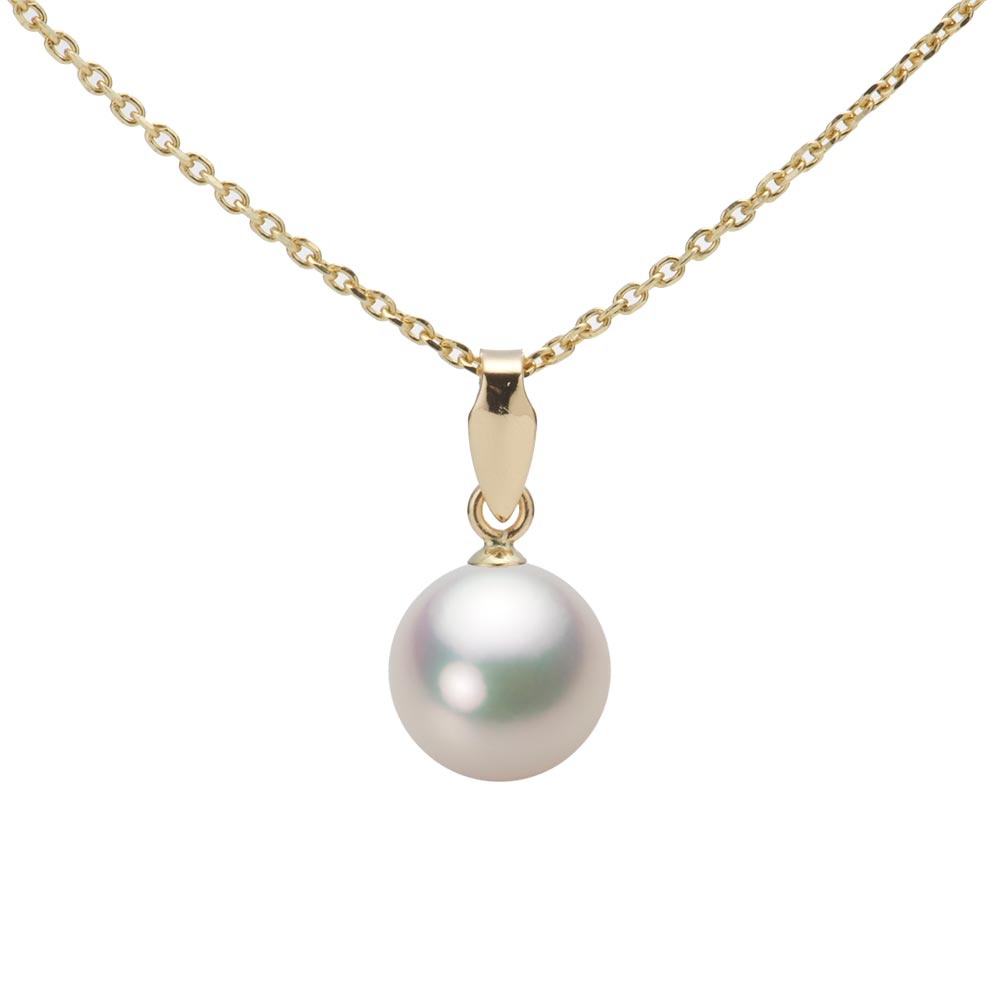 K18 アコヤ真珠ベビーパールネックレス　シャンパンカラー〜ゴールド K18 パール アコヤ真珠 ベビーパールステーションネックレス (花