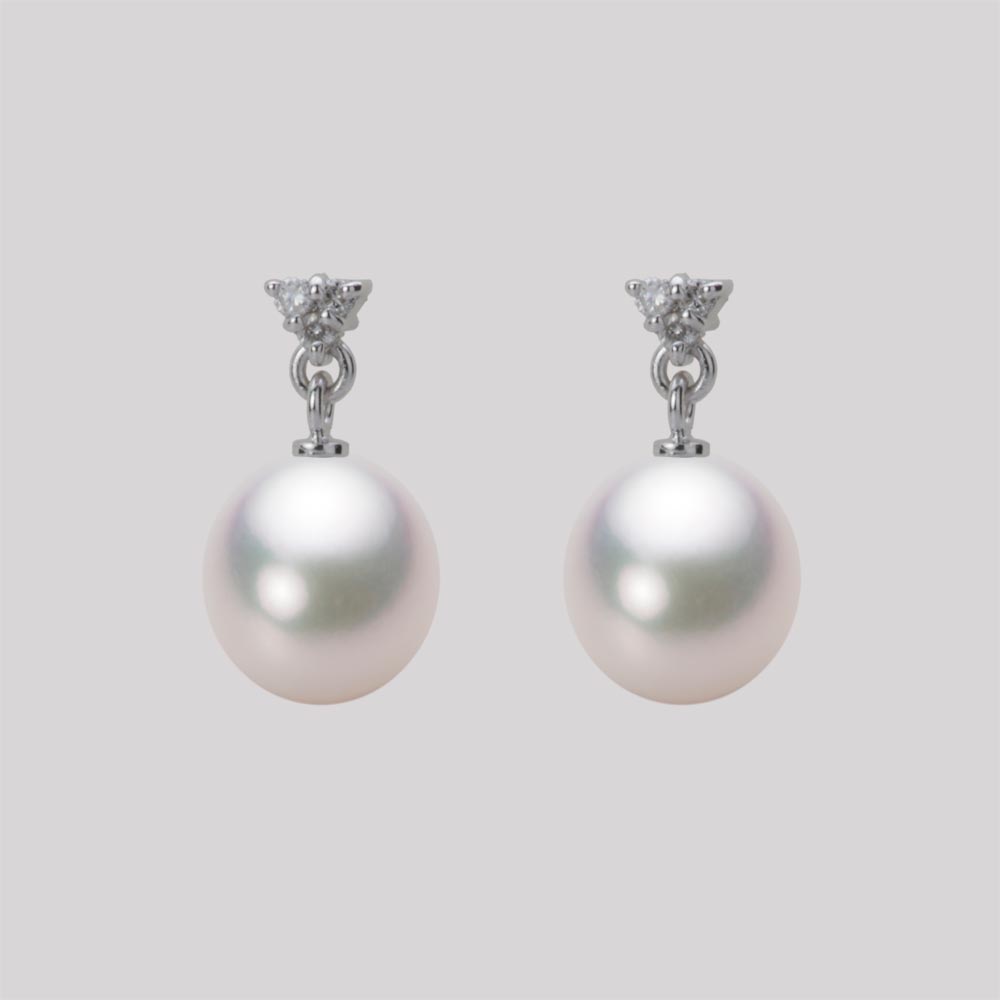 パール ピアス あこや真珠 8.0mm アコヤ 真珠 ピアス K18WG ホワイトゴールド レディース HA00080D13WPG617W0 ムーンレーベル Moon Label｜Moon Label　大月真珠 Online Shop