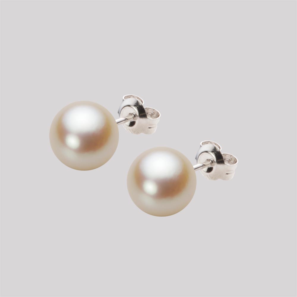 パール ピアス あこや真珠 8.0mm アコヤ 真珠 ピアス Pt900 プラチナ レディース HA00080R13NG0PA04P ムーンレーベル Moon Label