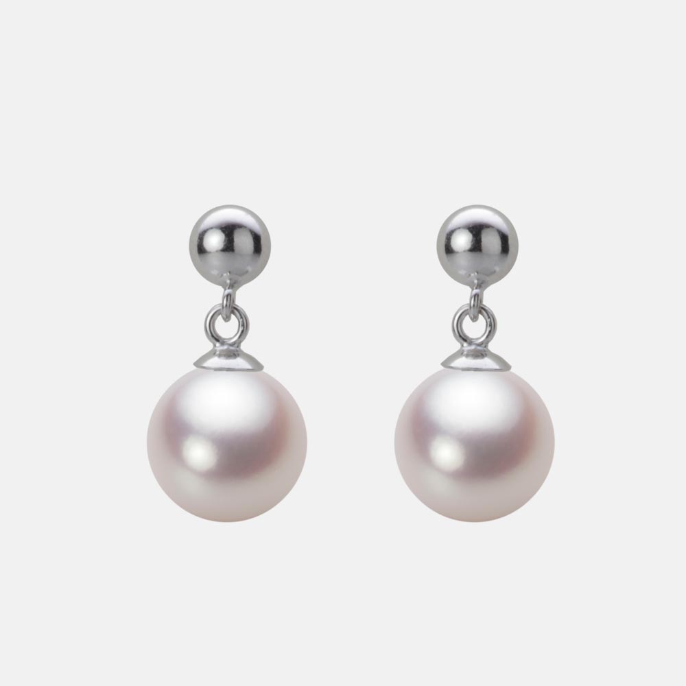 パール ピアス ぶら下がり あこや真珠 8.0mm アコヤ 真珠 ピアス Pt900 プラチナ レディース HA00080R13WPNPA11P ムーンレーベル Moon Label｜Moon Label　大月真珠 Online Shop