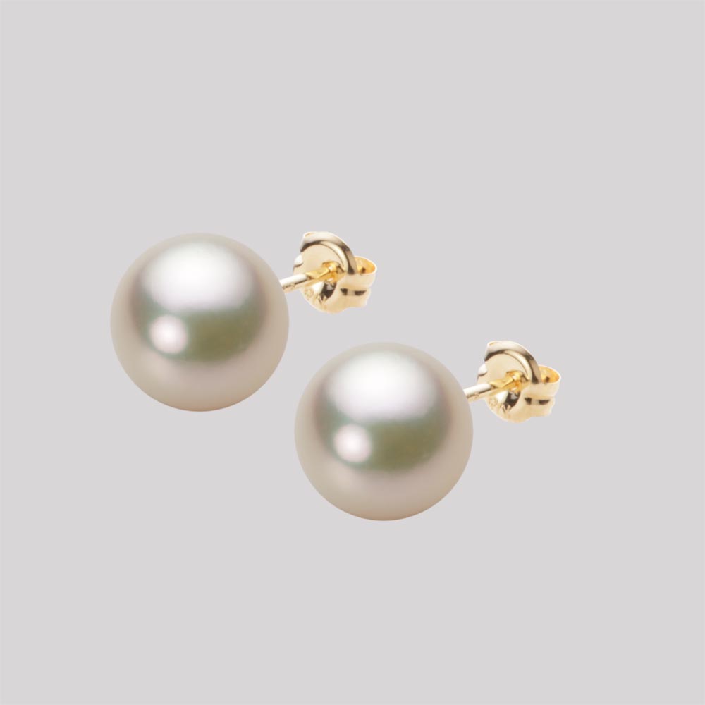 パール ピアス あこや真珠 8.5mm アコヤ 真珠 ピアス K18 イエローゴールド 18金 レディース HA00085R12CG0PA03Y ムーンレーベル Moon Label