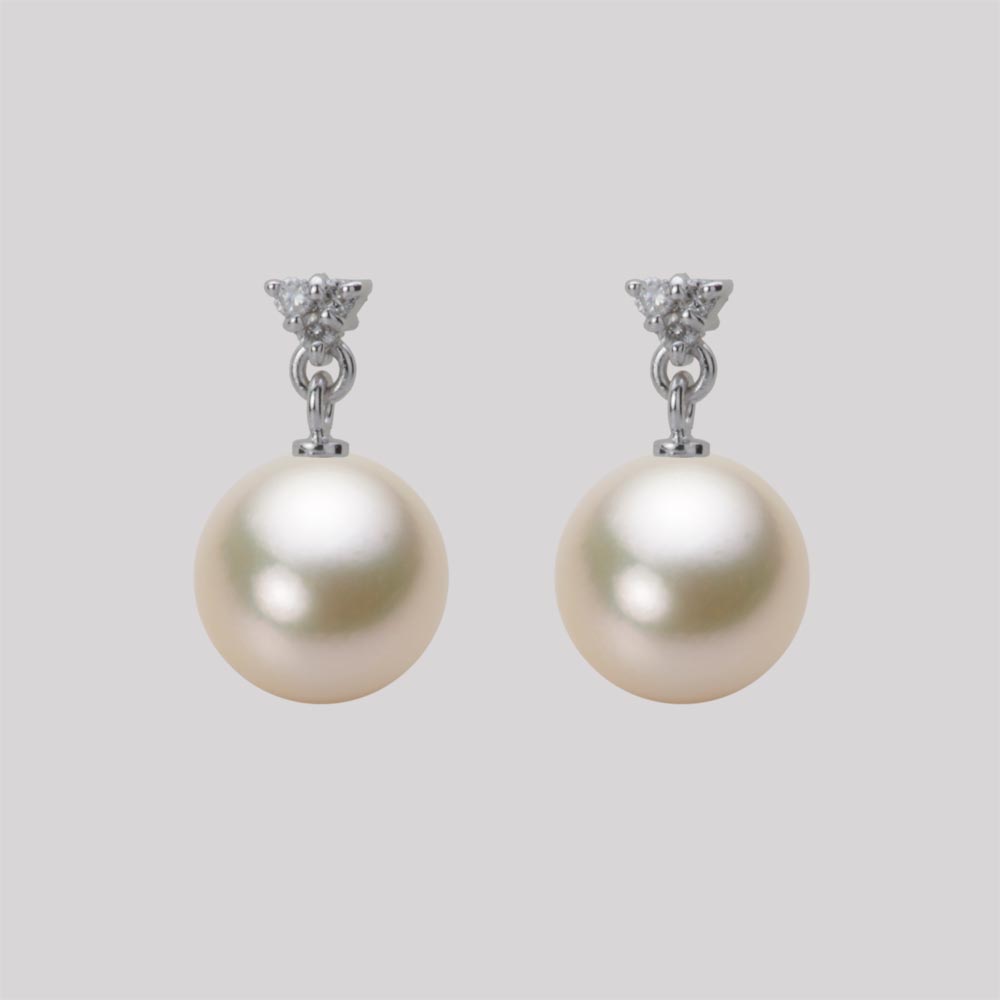 パール ピアス あこや真珠 8.5mm アコヤ 真珠 ピアス K18WG ホワイトゴールド レディース HA00085R13CG0617W0 ムーンレーベル Moon Label｜Moon Label　大月真珠 Online Shop
