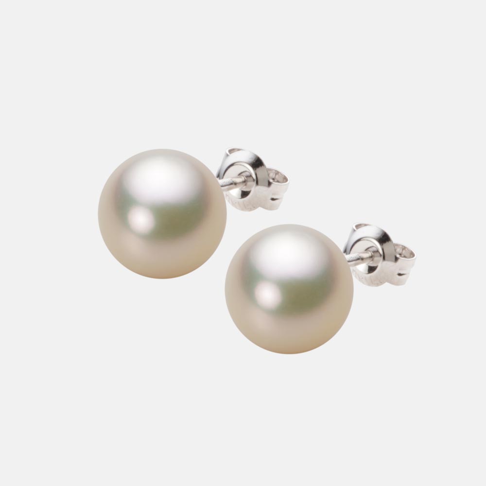 パール ピアス あこや真珠 9.0mm アコヤ 真珠 ピアス K14WG ホワイトゴールド レディース HA00090R12CG0PA01W ムーンレーベル Moon Label