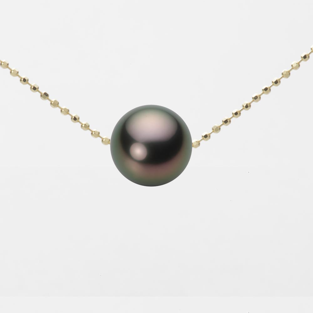 楽天市場】ブラック パール ネックレス 一粒 11mm 黒蝶 真珠