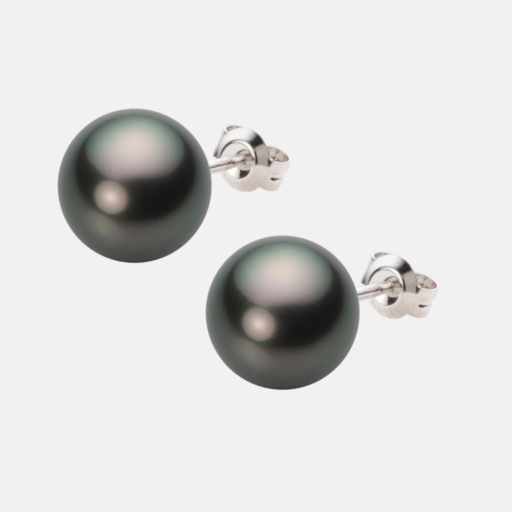 ブラック パール ピアス 10mm 黒蝶 真珠 ピアス PT900 プラチナ レディース NB00010R21PC0PA08P ムーンレーベル Moon Label|Moon Label 大月真珠 Online Shop