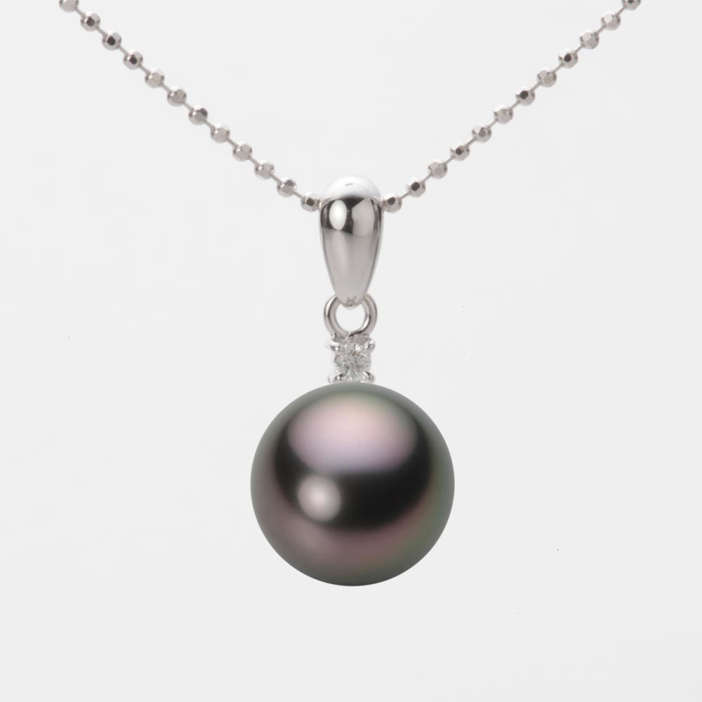 SALE／81%OFF】 パール ペンダント トップ 10mm 黒蝶 真珠 K18WG