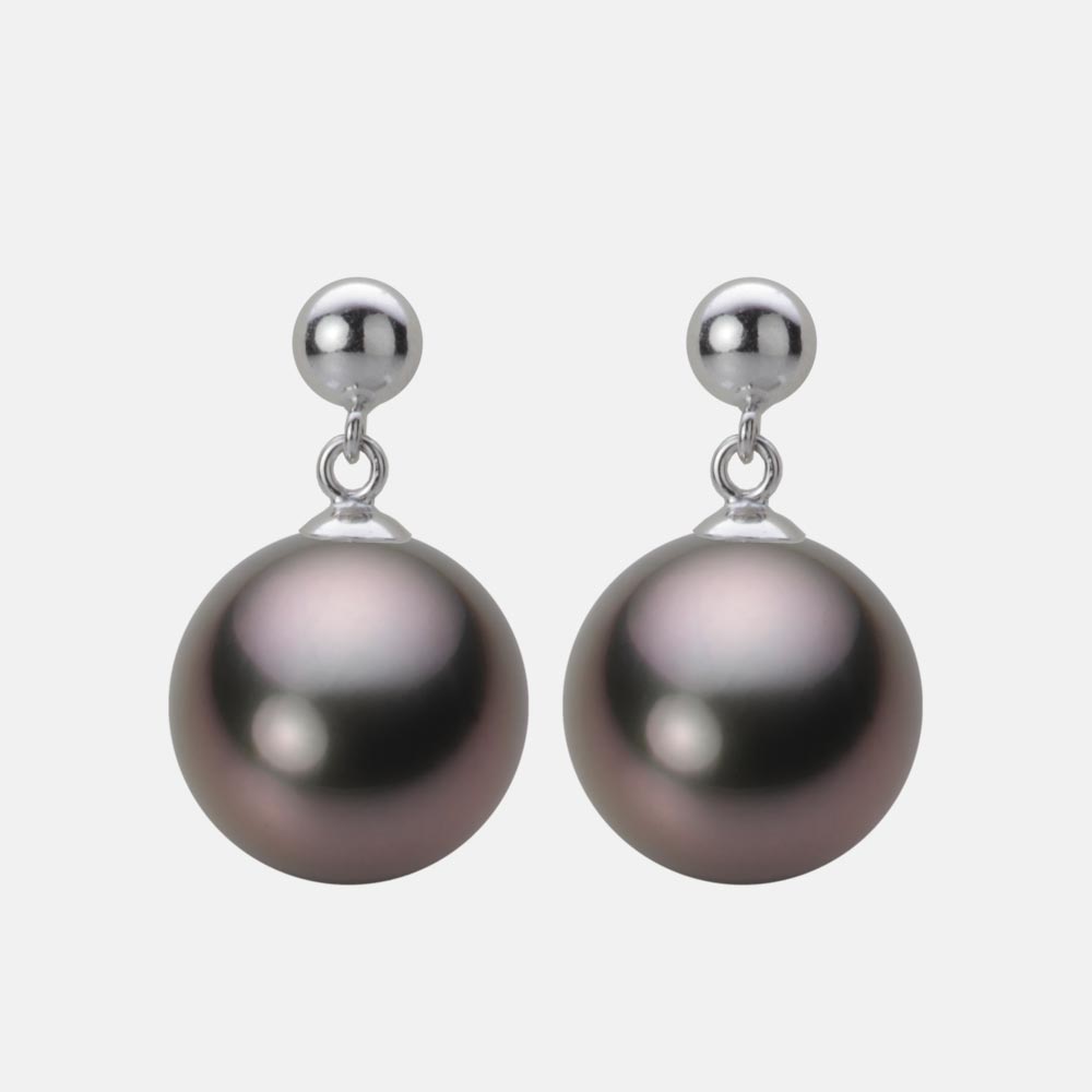 ブラック パール ピアス 11mm 黒蝶 真珠 ピアス PT900 プラチナ レディース NB00011R13RB0PA11P ムーンレーベル Moon Label｜Moon Label　大月真珠 Online Shop 108,900円