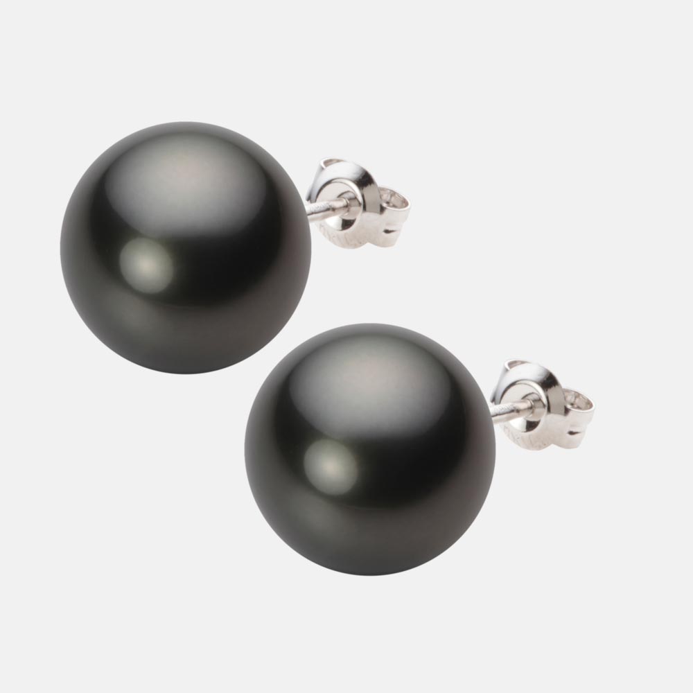 ブラック パール ピアス 12mm 黒蝶 真珠 ピアス PT900 プラチナ レディース NB00012R23PC0PA08P ムーンレーベル Moon Label｜Moon Label　大月真珠 Online Shop