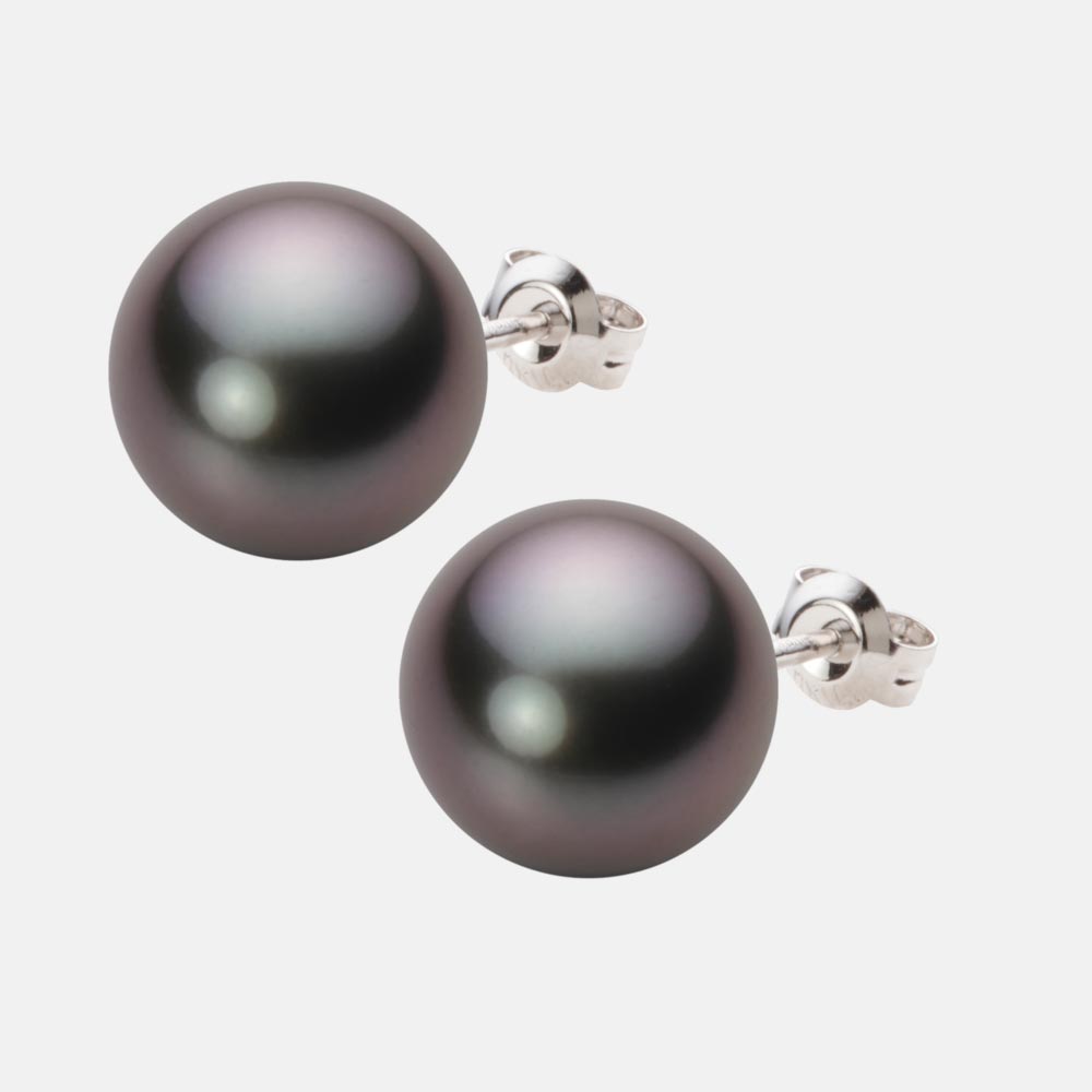 ブラック パール ピアス 12mm 黒蝶 真珠 ピアス PT900 プラチナ レディース NB00012R23RB0PA08P ムーンレーベル Moon Label｜Moon Label　大月真珠 Online Shop 82,280円