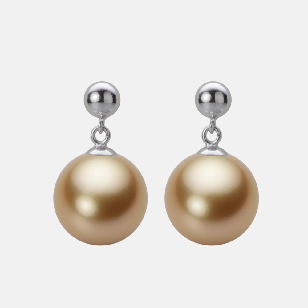 南洋真珠 パール ピアス 10mm 白蝶 真珠 ピアス PT900 プラチナ レディース NW00010R12NG0PA11P ムーンレーベル Moon Label