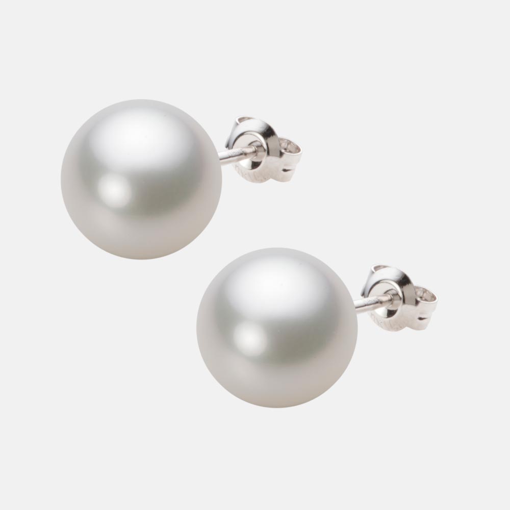 南洋真珠 パール ピアス 10mm 白蝶 真珠 ピアス K14WG ホワイトゴールド レディース NW00010R23WH0PA01W ムーンレーベル Moon Label｜Moon Label　大月真珠 Online Shop