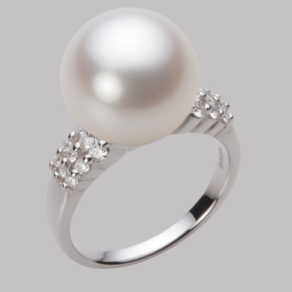 真珠12ミリ　大粒　パールリング　南洋パール 楽天市場】南洋真珠 パール リング 指輪 12mm 白蝶 真珠 リング