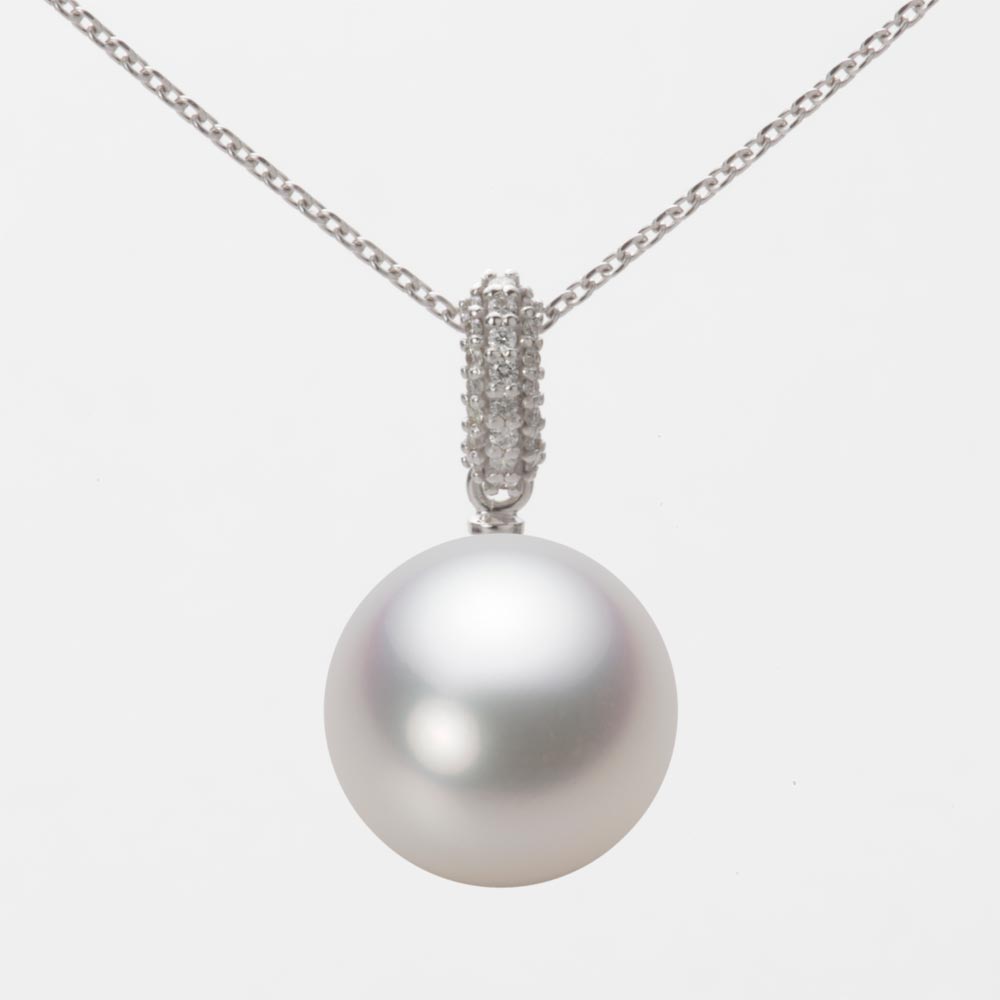 楽天市場】南洋真珠 パール ネックレス 一粒 12mm 白蝶 真珠