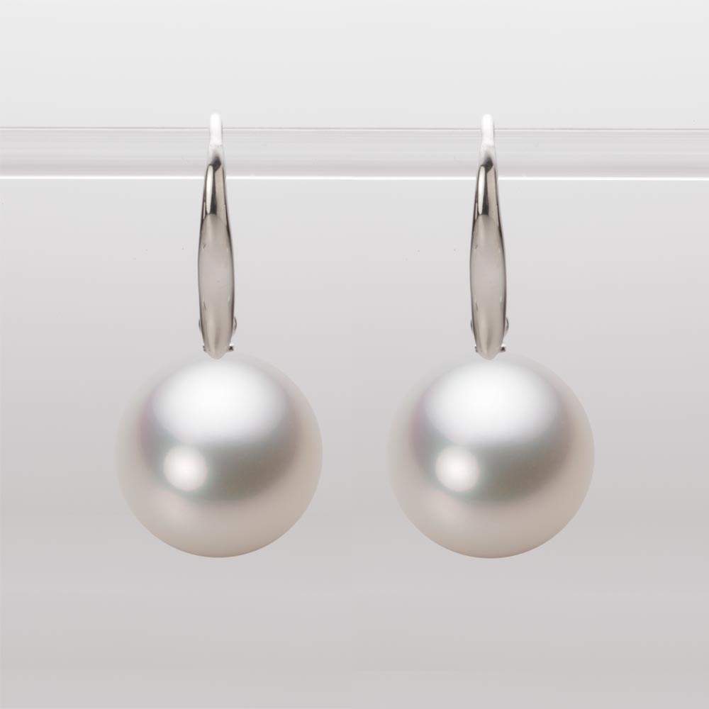南洋真珠 パール ピアス 13mm 白蝶 真珠 ピアス K18WG ホワイトゴールド 18金 レディース NW00013R11WH0716W0 ムーンレーベル Moon Label｜Moon Label　大月真珠 Online Shop