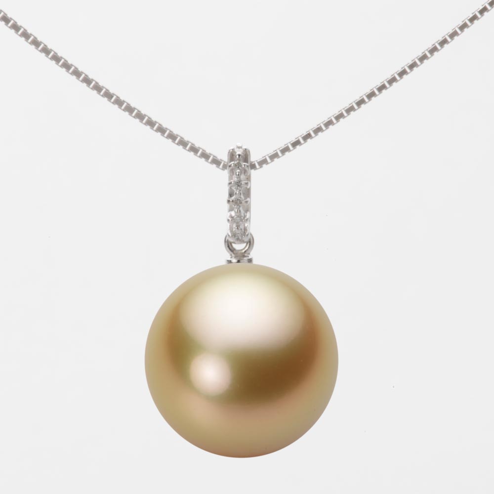 南洋真珠 パール ネックレス 一粒 13mm 白蝶 真珠 ペンダント K18WG ホワイトゴールド 18金 レディース NW00013R12NG01495W ムーンレーベル Moon Label|Moon Label 大月真珠 Online Shop