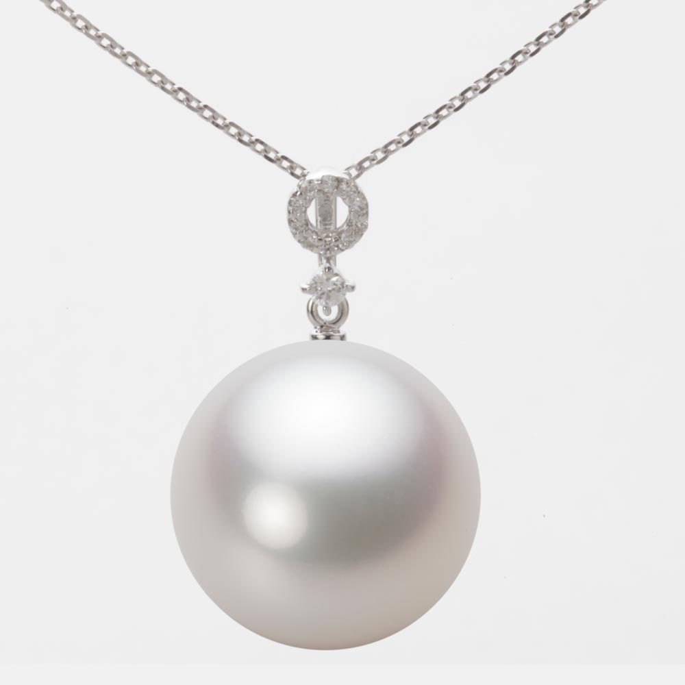 楽天市場】南洋真珠 パール ネックレス 一粒 15mm 白蝶 真珠