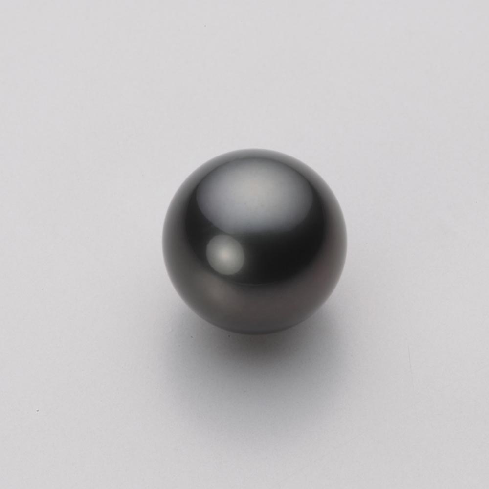 ブランド品 パール ペンダント トップ 11mm 黒蝶 真珠 K18 イエロー