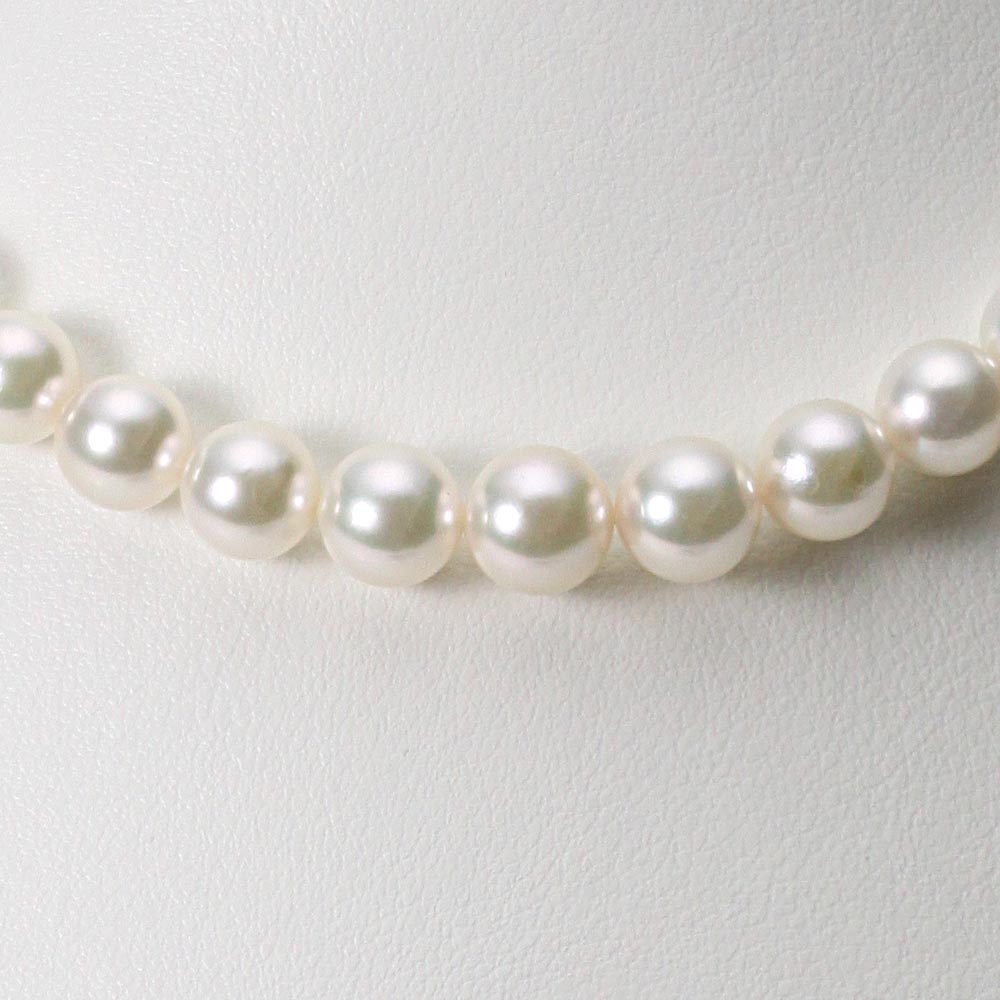 高級 アコヤパール アコヤ ネックレス PEARLS and DIAMONDS / 約9.0-9.5mm/最高級アコヤ花珠真珠