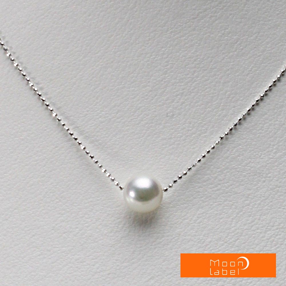 【楽天市場】パール ネックレス 一粒 あこや真珠 8.0mm アコヤ 真珠 