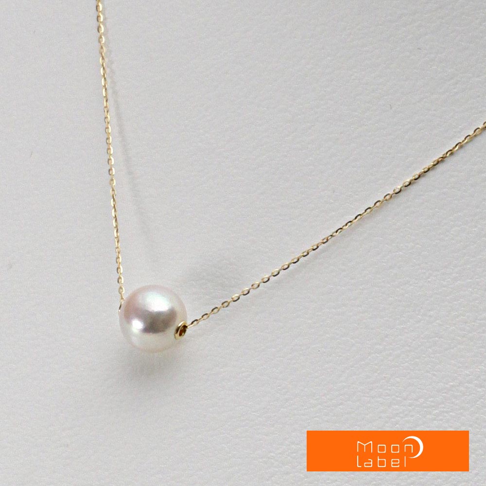 【楽天市場】パール ネックレス 一粒 あこや真珠 7.5mm アコヤ 真珠 