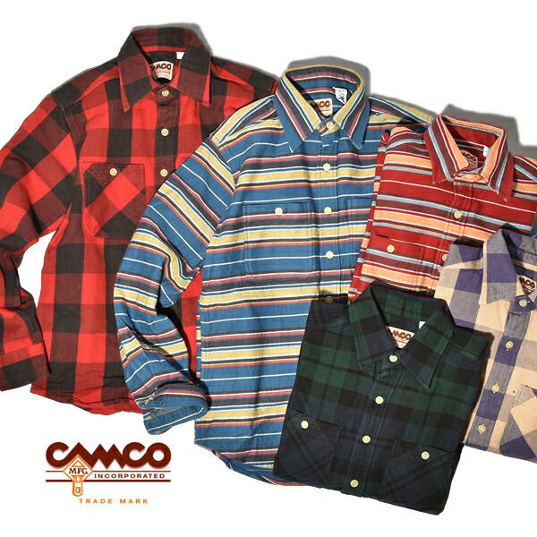 楽天市場 Camco カムコ ネルシャツ フランネル シャツ メンズ 長袖 ワークシャツ Moonloid